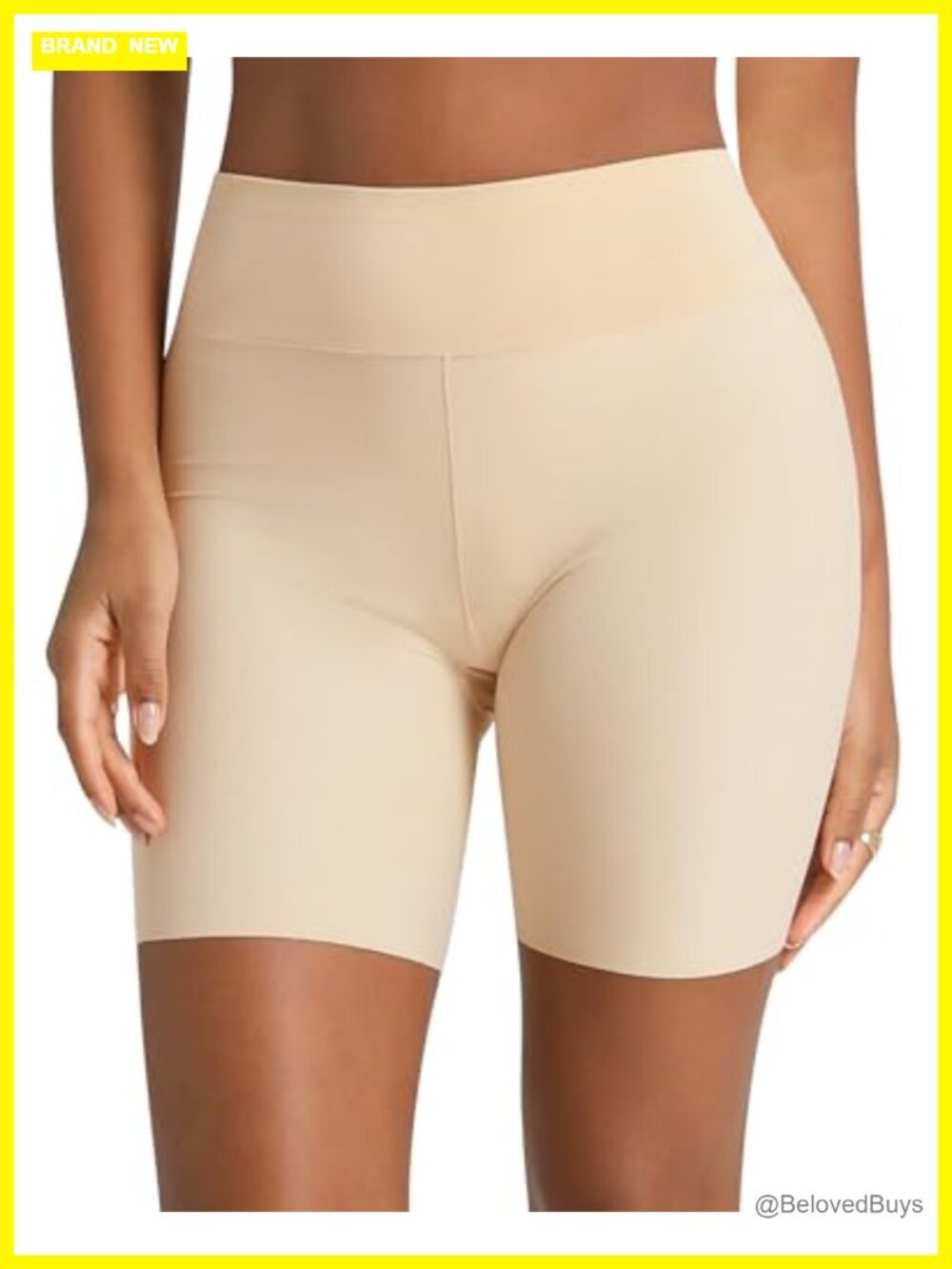 Seamless Cooling Slip Shorts Anti Chafing High Waist Nylon Shapewear